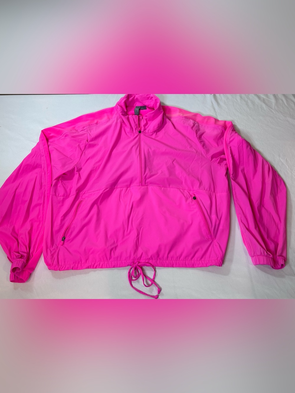 Sweaty Betty Trang Day Half Zip Pullover Hot Pink Size L